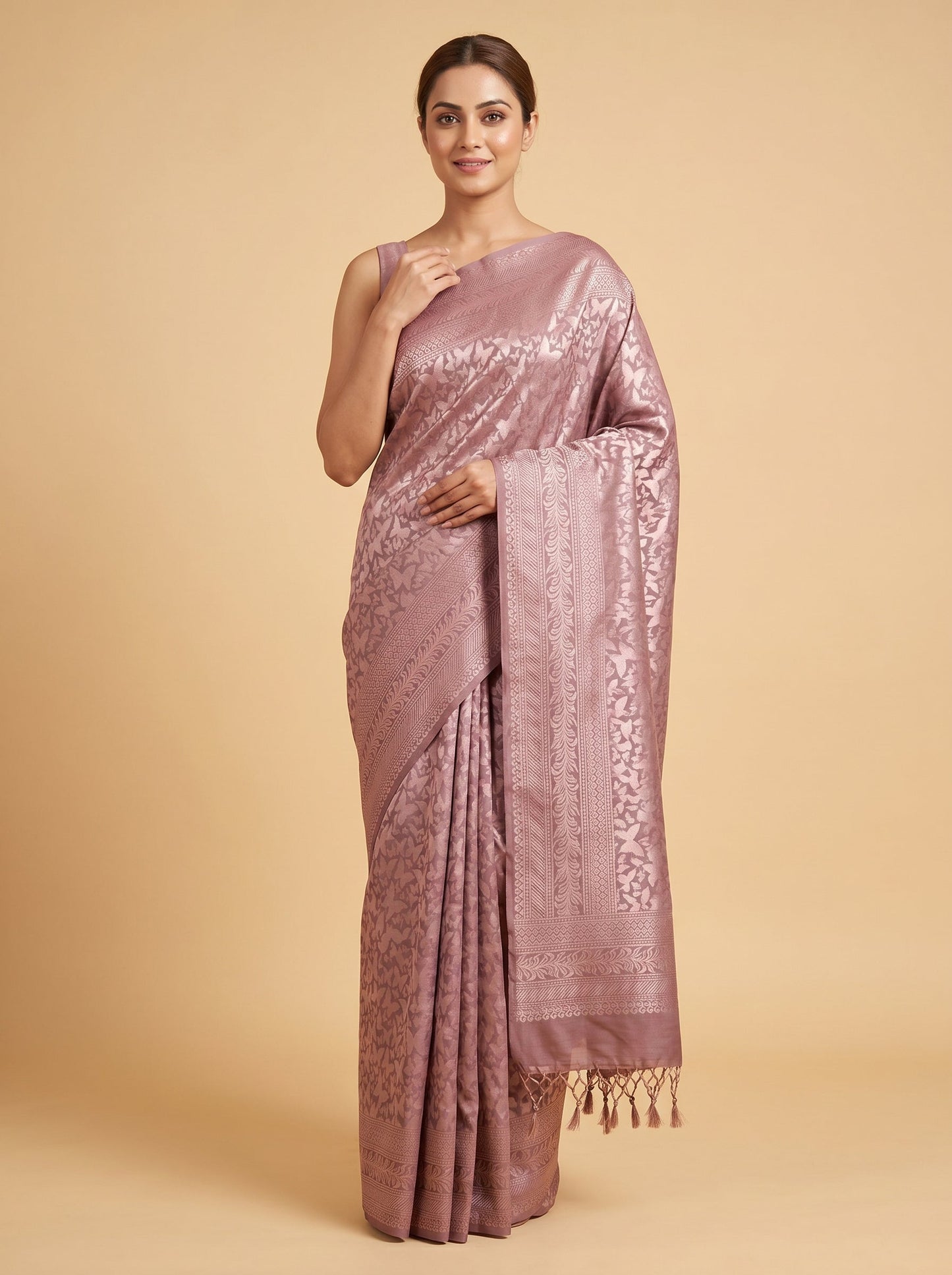 Silver Mist Grey Handloom Saree