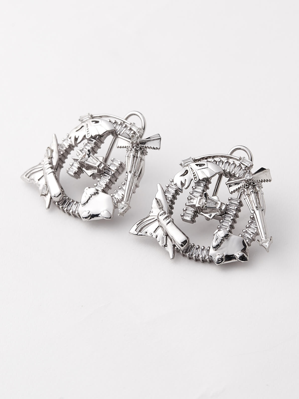 OH V Lunar Stud Earrings