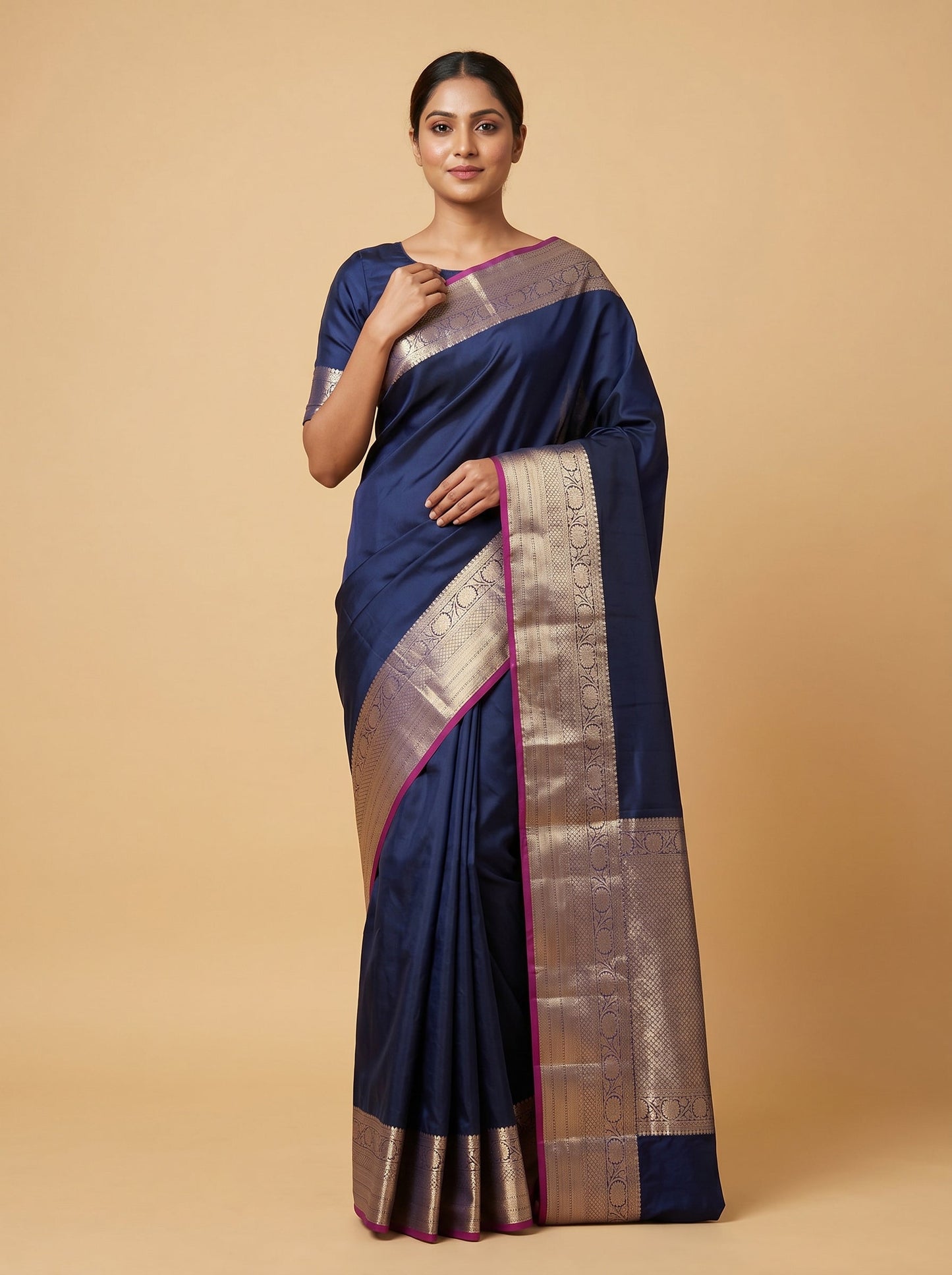 Sky Blue Grace Handloom Saree