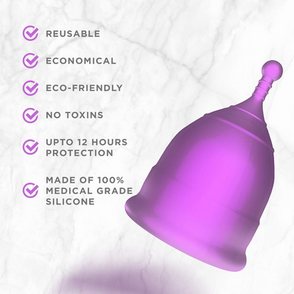 Pee Safe Menstrual Cup & Bio Panty Liners For Women