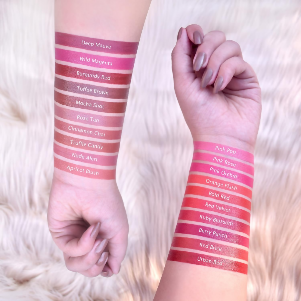 Iba Long Stay Matte Lipstick - M03 Toffee Brown