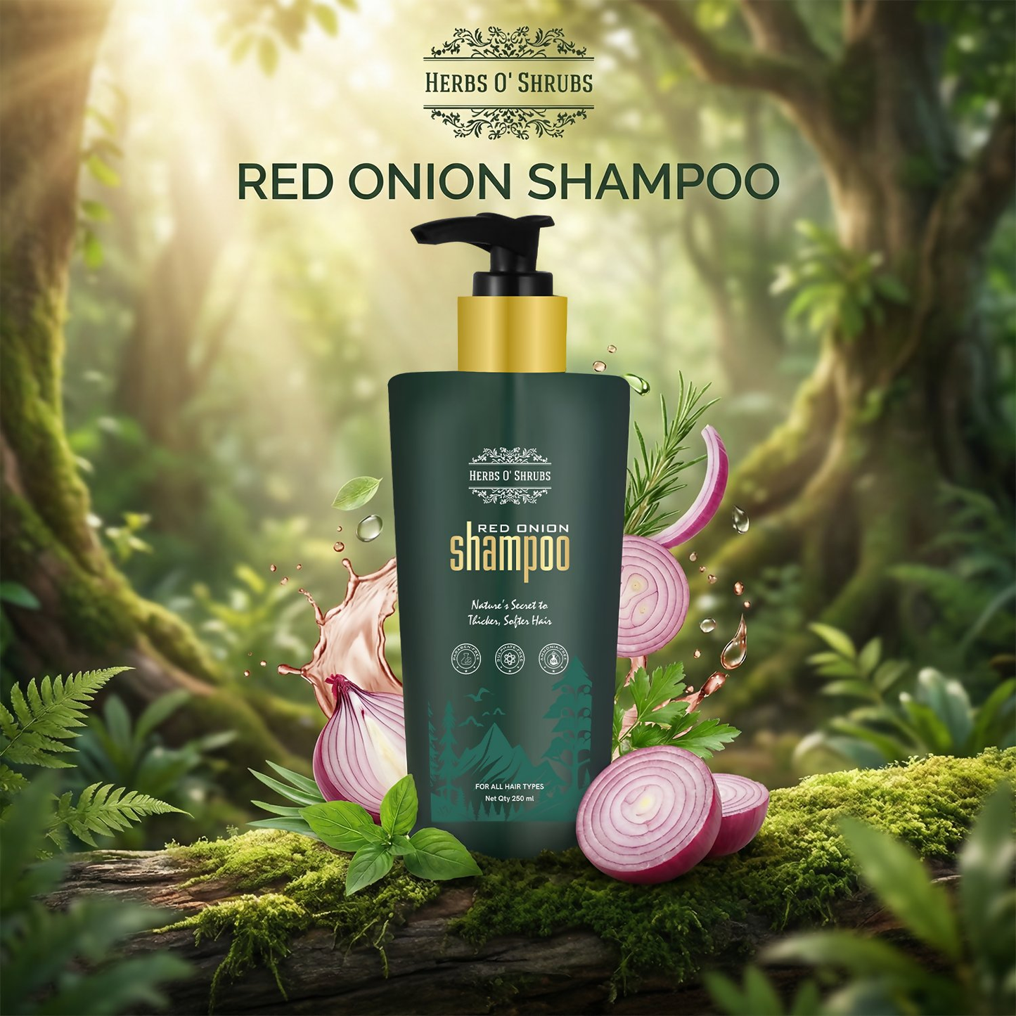 HerbsOShrubs Onion Strength & Shine Shampoo