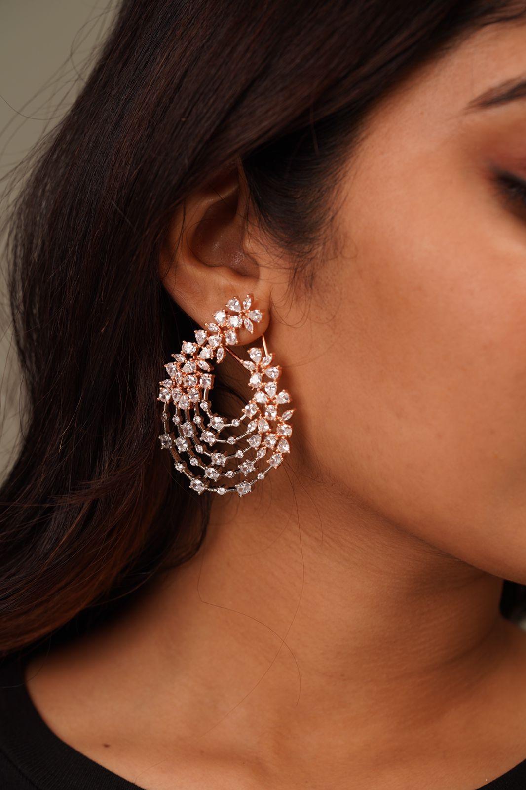 Snowflake Floral Earrings
