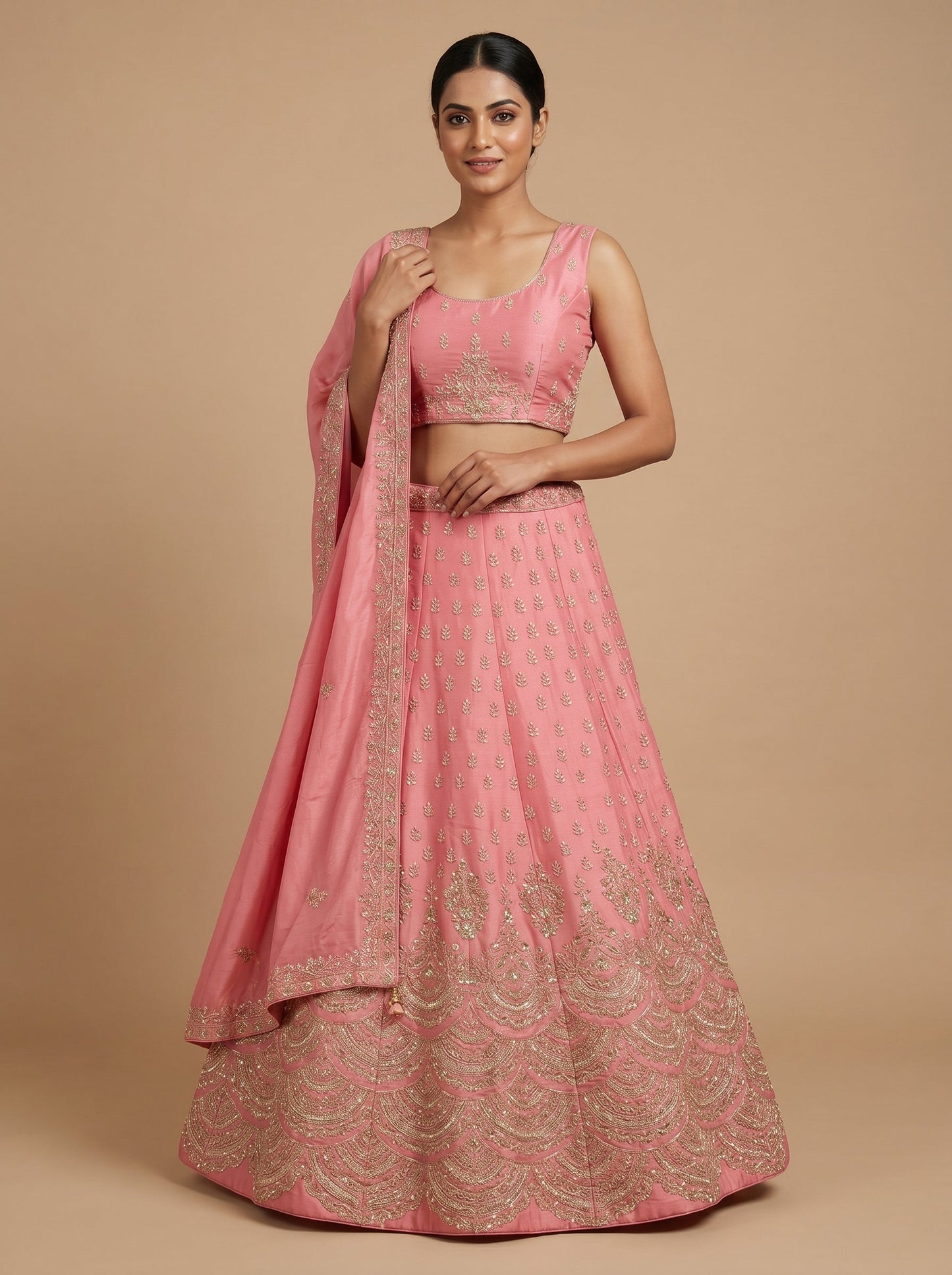 Soft Pink Radiance Lehenga