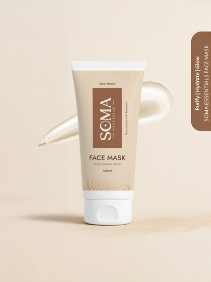 Soma Essential Apian Dtan Glow Mask, 2% Licorice And Beeswax