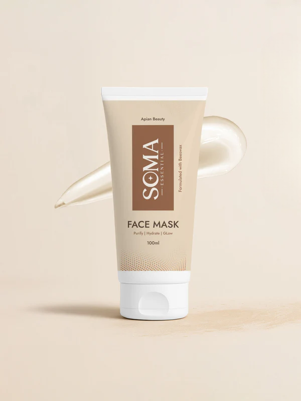 Soma Essential Apian Dtan Glow Mask, 2% Licorice And Beeswax