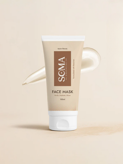 Soma Essential Apian Dtan Glow Mask, 2% Licorice And Beeswax