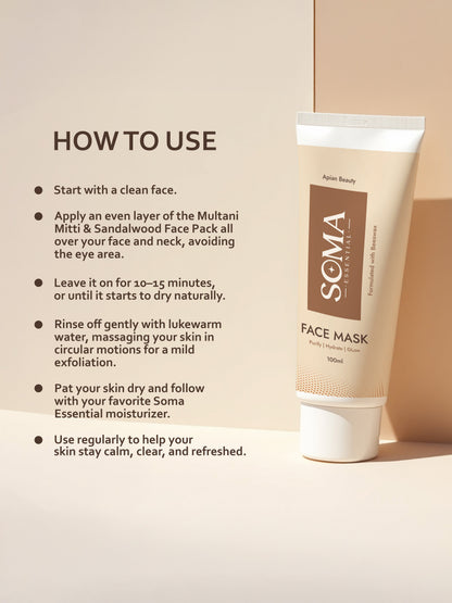 Soma Essential Apian Dtan Glow Mask, 2% Licorice And Beeswax
