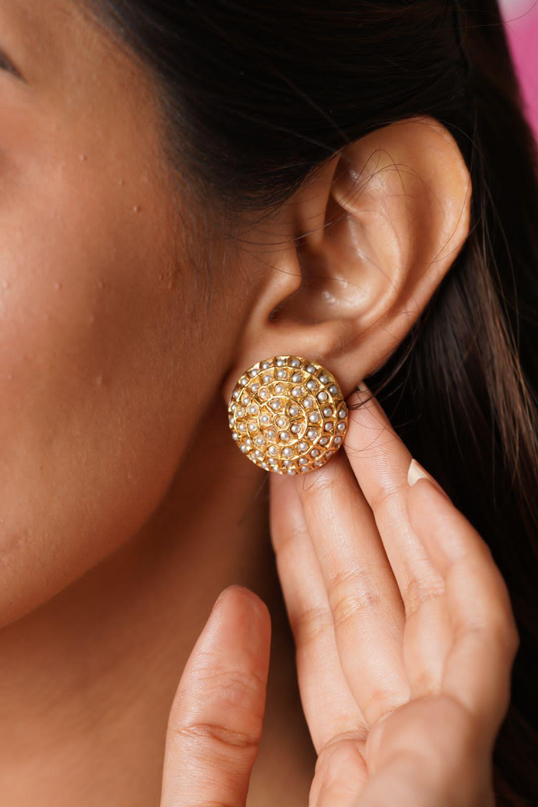 Sona Moti Studs