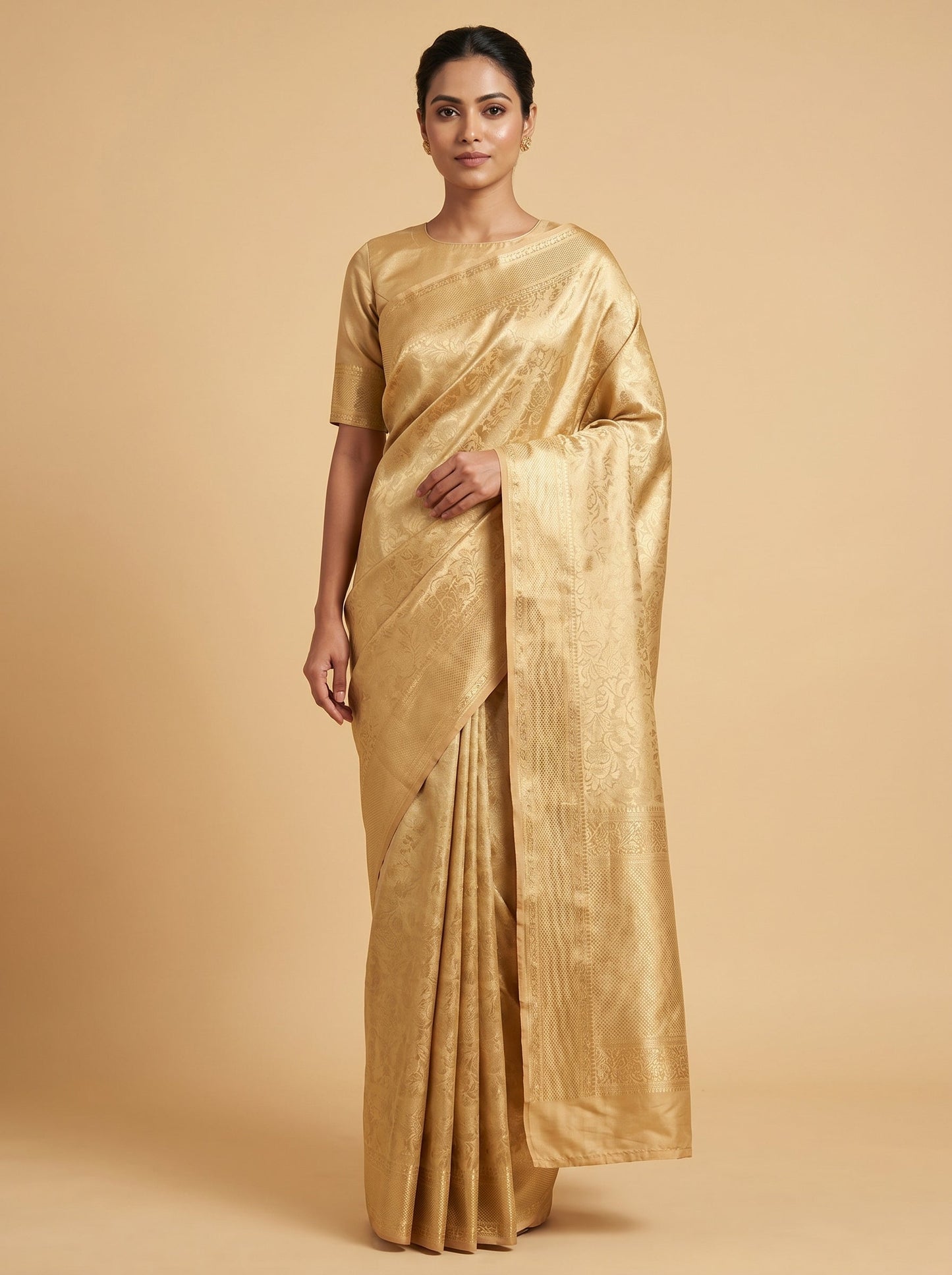 Spice Mustard Handloom Saree