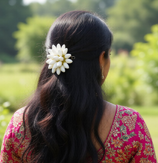 Artificial Jasmine Flower Brooch
