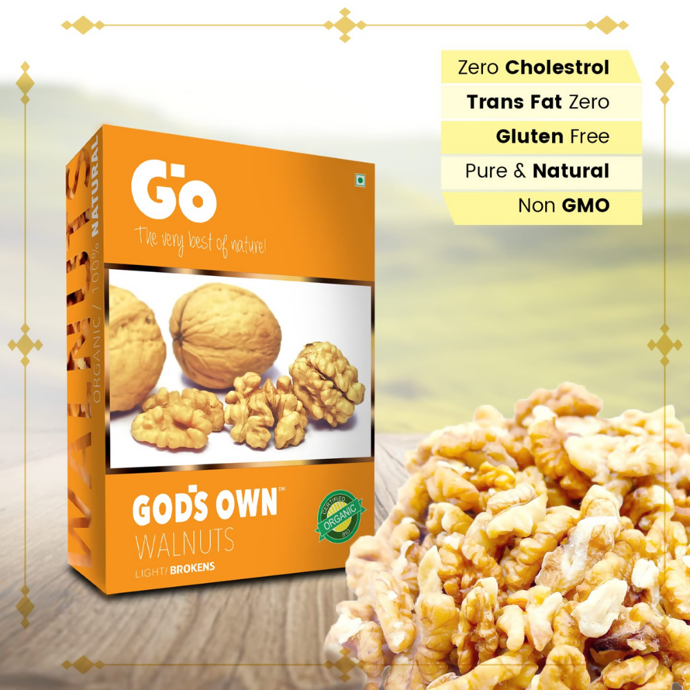 Go Organic Light Broken Walnut Kernels
