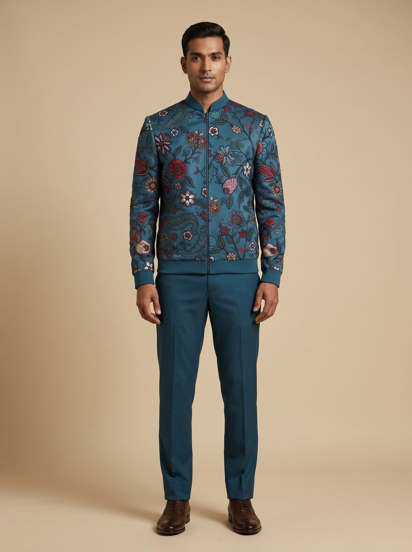 Statement teal Jodhpuri