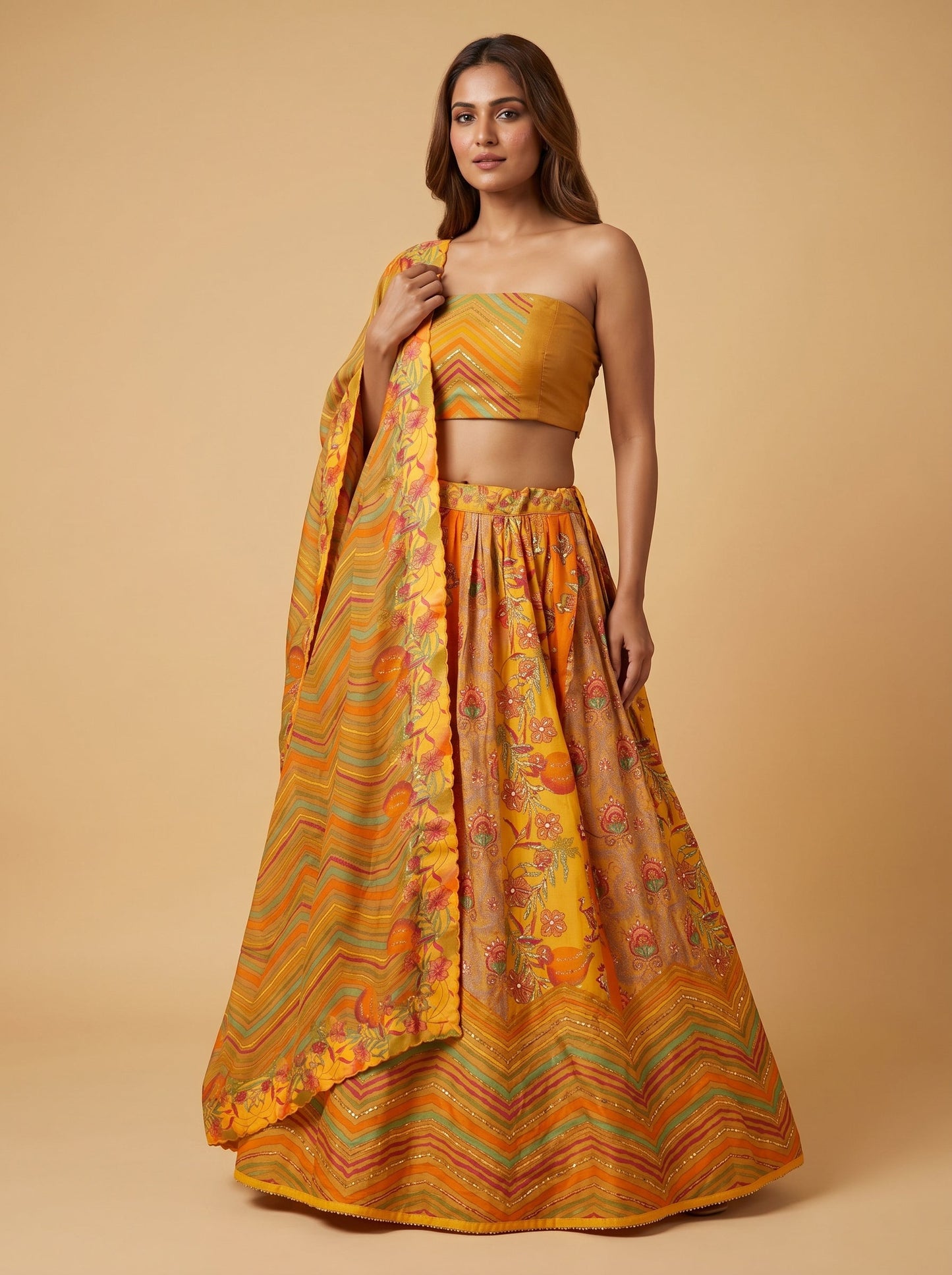 Sunlit Print Lehenga