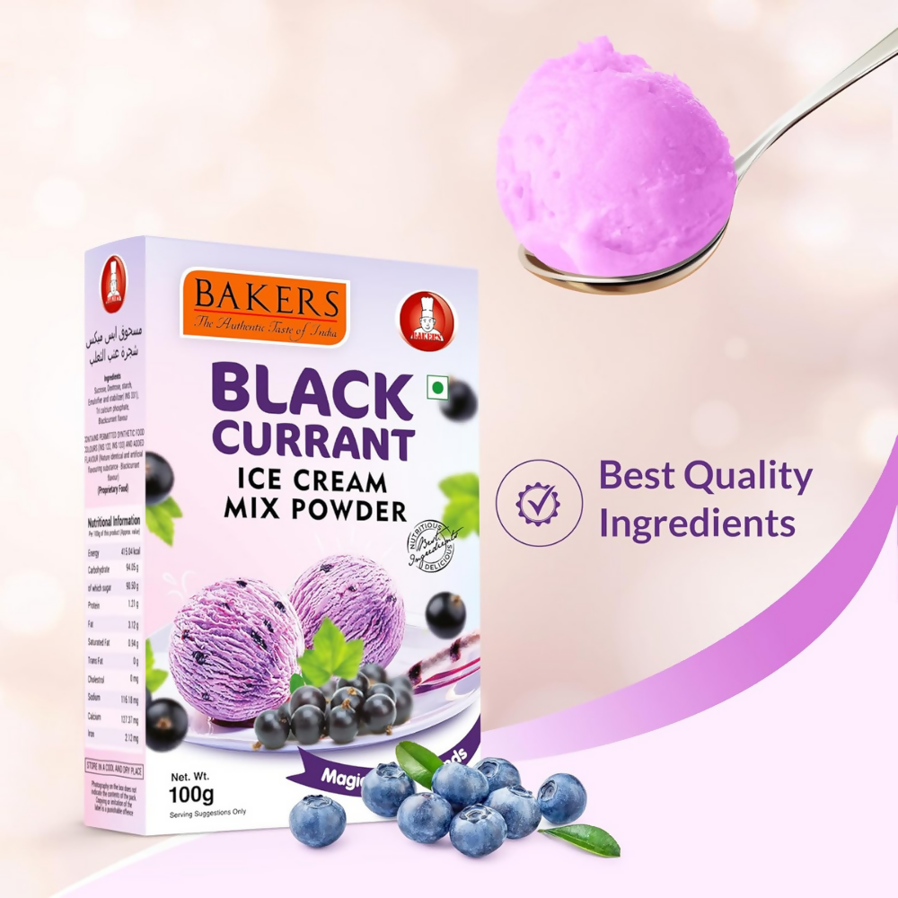 BAKERS Black Currant Ice Cream Powder