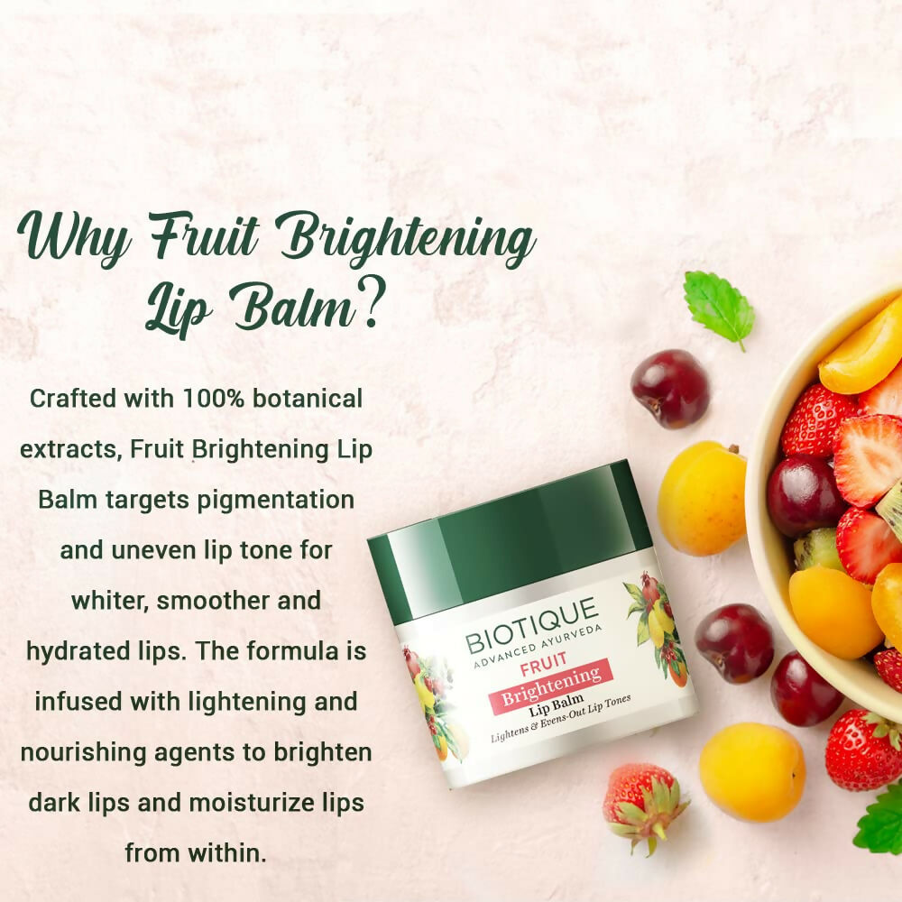 Biotique Fruit Whitening/Brightening Lip Balm
