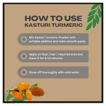 Etheric Kasturi Turmeric & Sandal Powder Combo  Herbal Face Pack for Glowing Skin