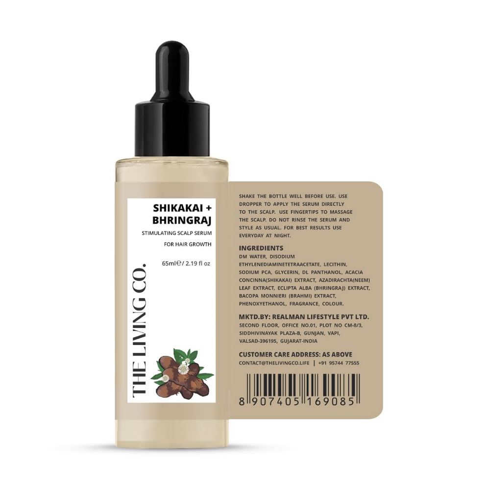 THE LIVING CO. Shikakai + Bhringraj Stimulating Scalp Serum