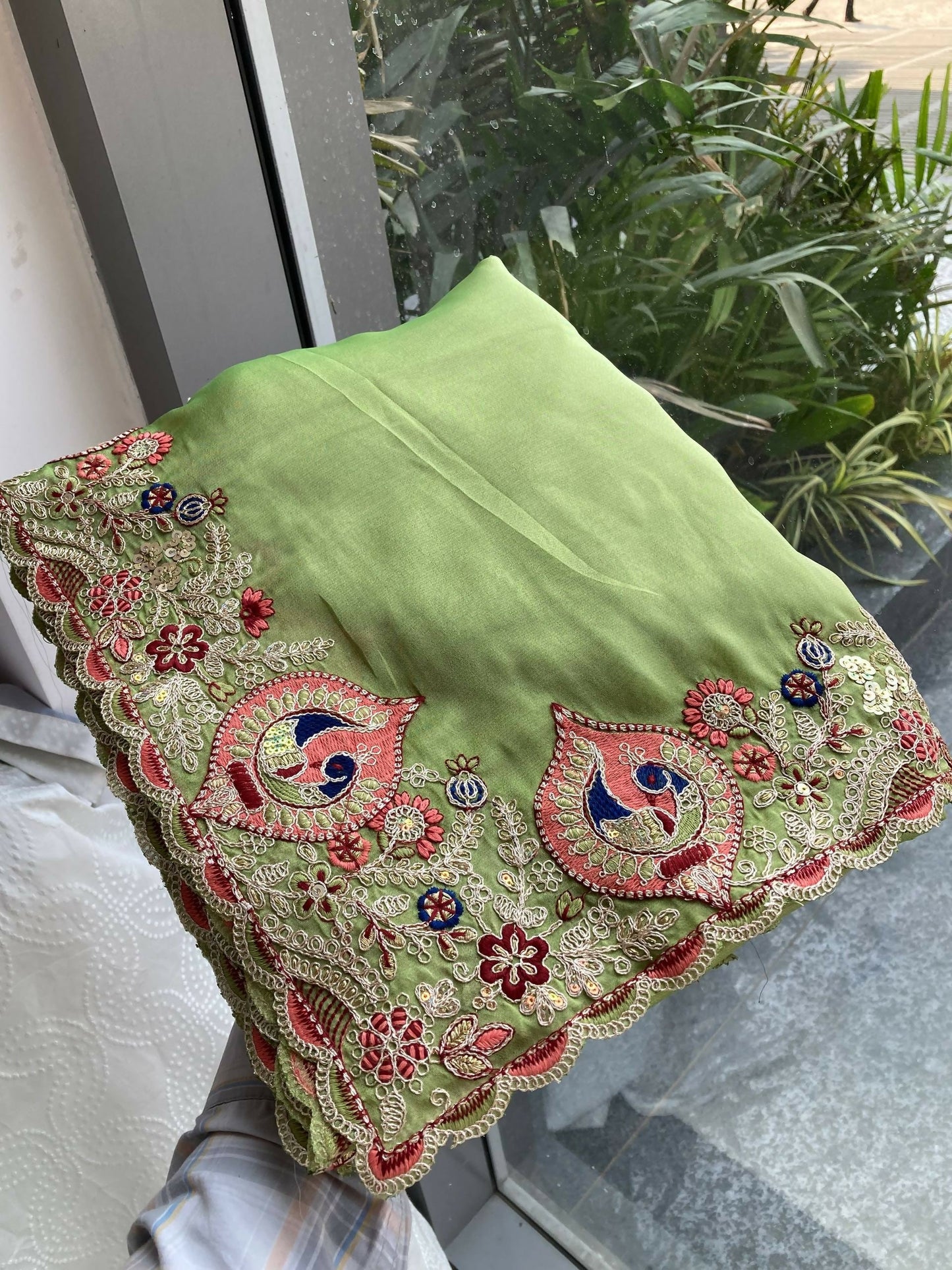 Teeya Creation New Trendy Party Wear Soft Silk Saree-Light_Green