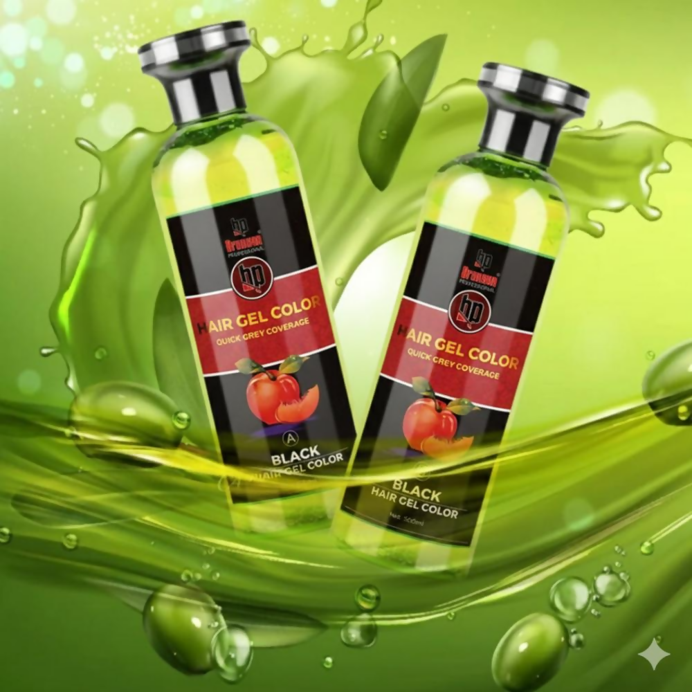 Bronson Professional Fruit Vinegar Gel Hair Colur Dye Natural Black