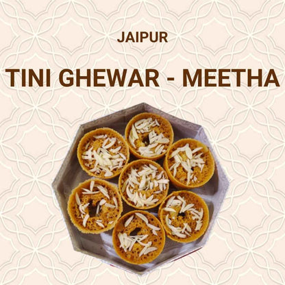 SweeDesi Tini Meetha Ghewar - 7Pc