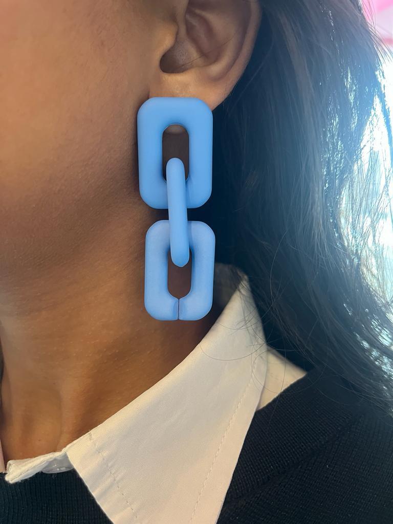 🎁 Trouble Light Weight Party Wear Western Earrings - Blue