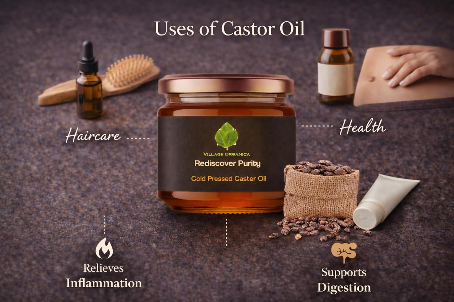 Village-Organica Cold Pressed Castor Oil