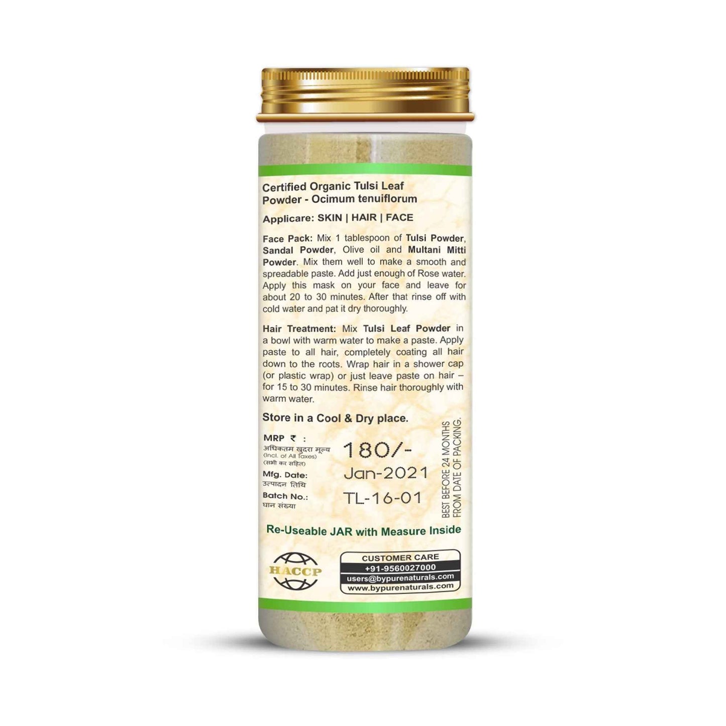byPureNaturals Organic Tulsi Powder