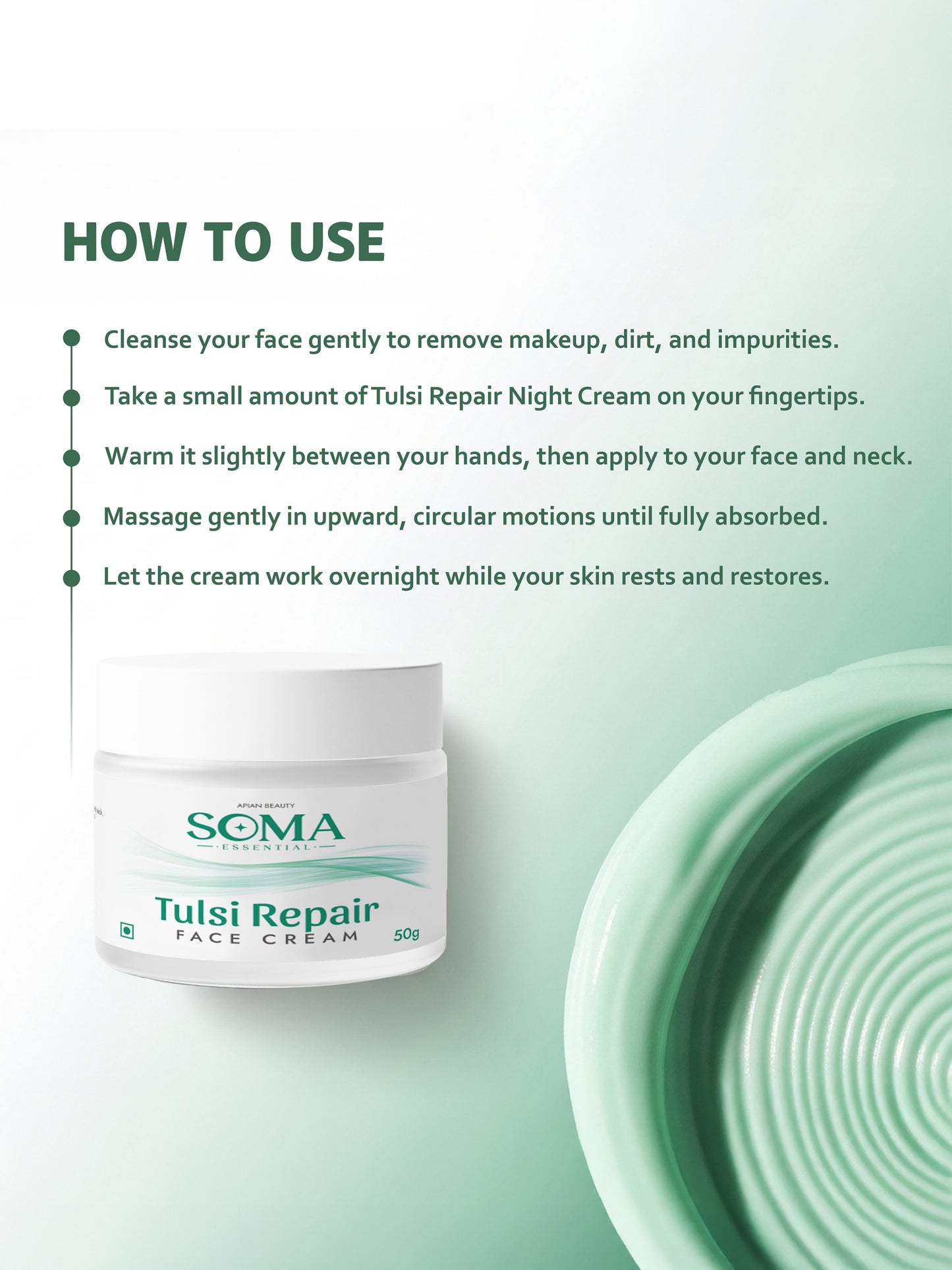 Soma Essential 5% Tulsi Repair Night Cream With Beeswax