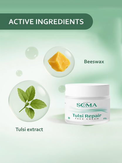Soma Essential 5% Tulsi Repair Night Cream With Beeswax