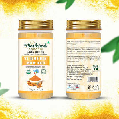 byPureNaturals Organic Turmeric Powder (Daru Haridra)
