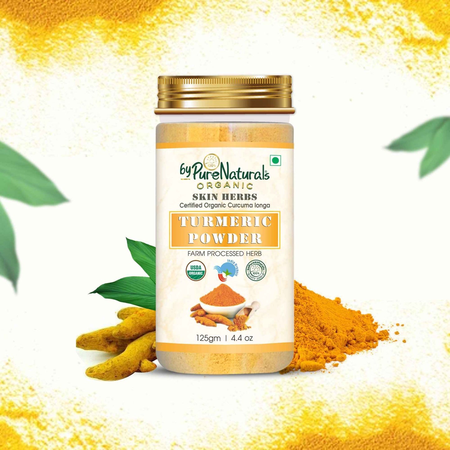 byPureNaturals Organic Turmeric Powder (Daru Haridra)