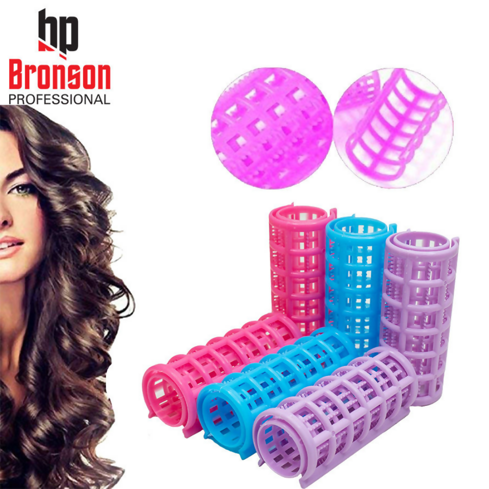 Bronson Professional Roller Curlers Clips For Women - 25mm