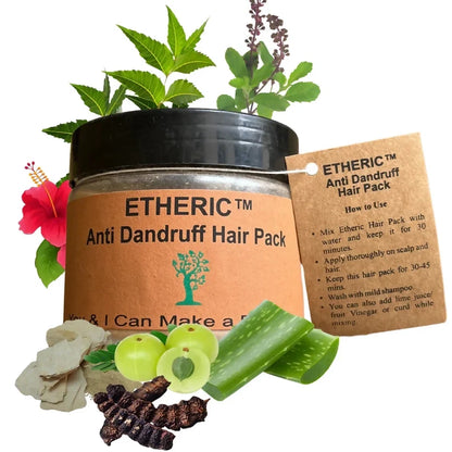 Etheric Anti-Dandruff Herbal Hair Pack  Hair Fall Control & Scalp Care