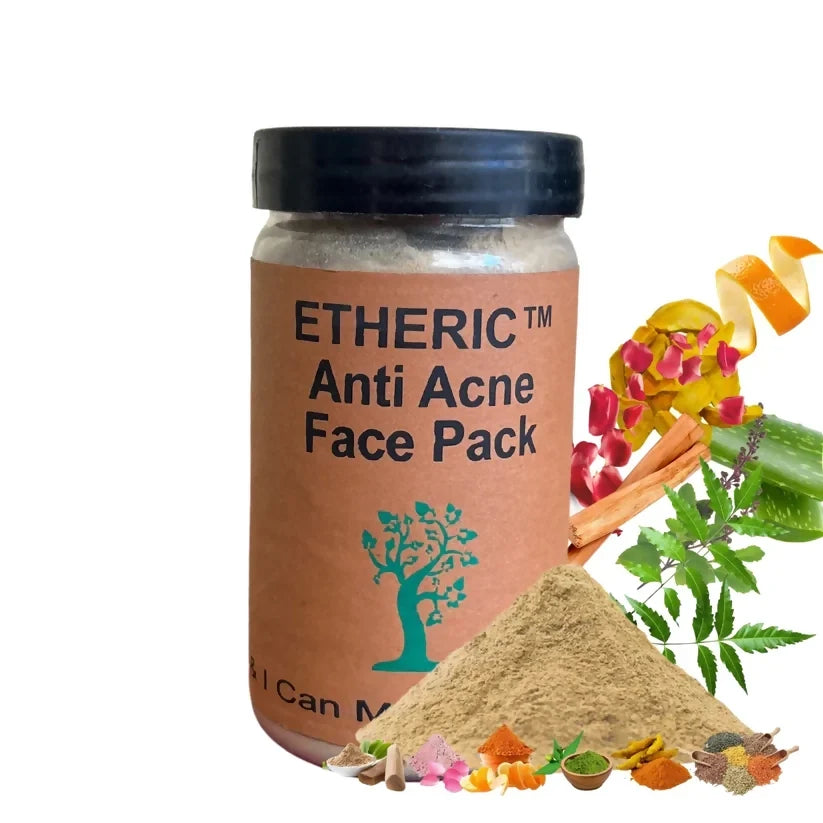 Etheric Anti Acne Face Pack  Natural Herbal Skin Clarifying Treatment