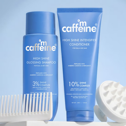 mCaffeine Glass Hair Wash Duo Shampoo & Conditioner