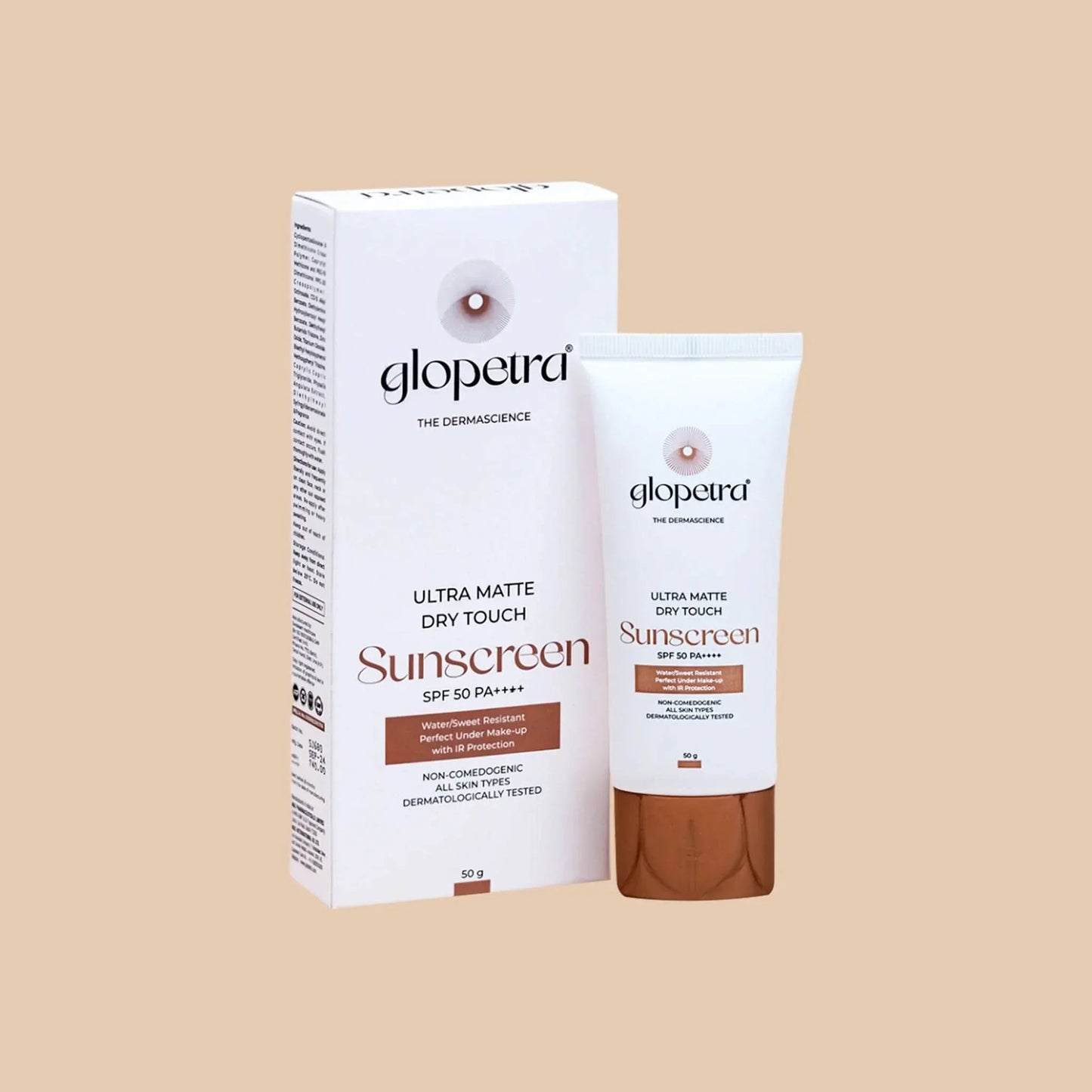 Glopetra Ultra Matte Dry Touch Sunscreen Spf 50 Pa+++