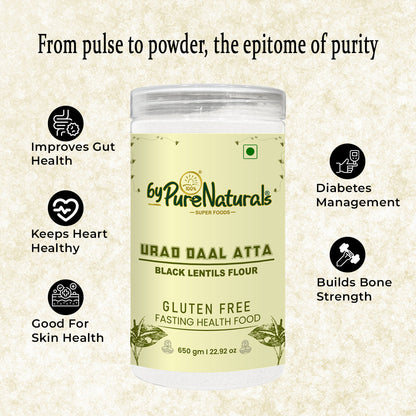 byPureNaturals Urad Daal Atta (Black Lentils Flour)