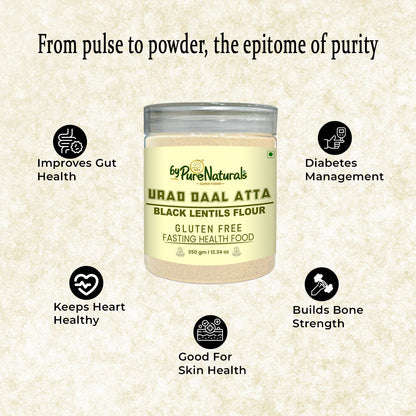 byPureNaturals Urad Daal Atta (Black Lentils Flour)