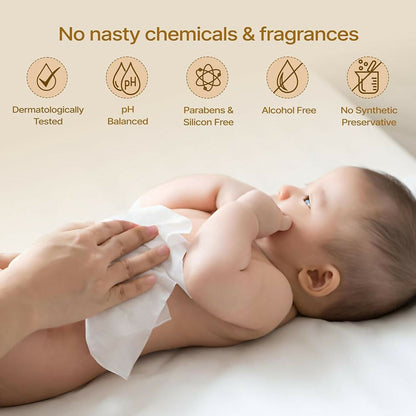 Herby Angel Ultra Gentle Baby Wipes with 99% Pure Water