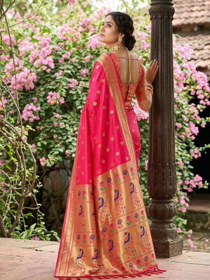 Shree Shyam Fashion Light Pink Soft Silk Saree