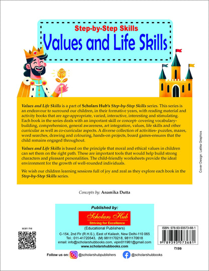 Step By Step Skills-Values And Life Skills Colorful Tearable Worksheets