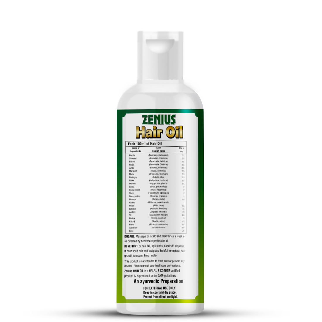 Zenius Hair Oil for Shiny and Long Hairs