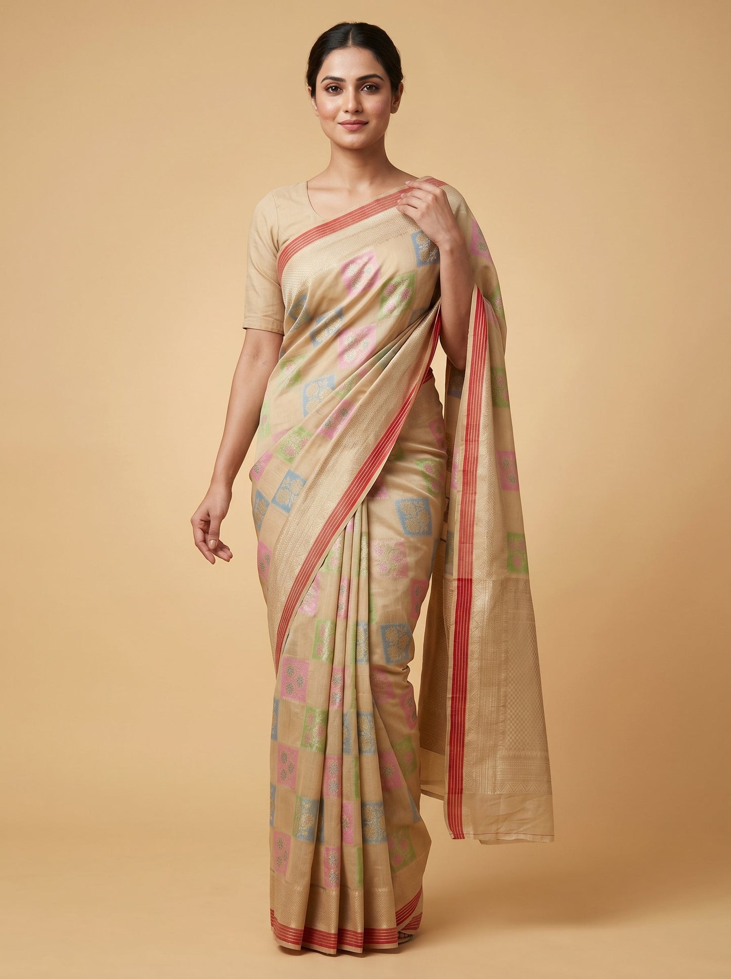 Violet Midnight Ink Handloom Saree