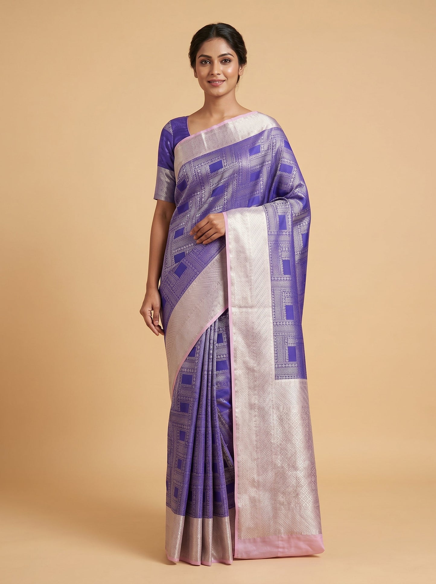 Violet Mist Handloom Saree