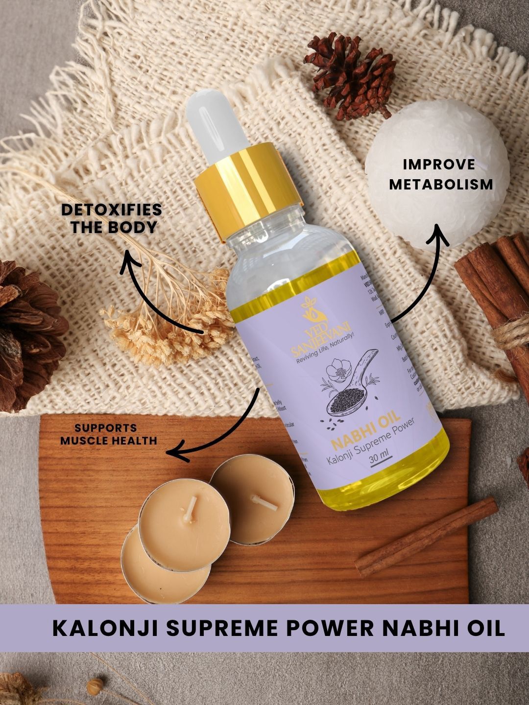 Ved Sanjeevani Kalonji Supreme Nabhi Oil