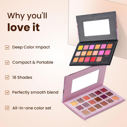 Huda Girl Beauty Rose Gold Remastered & Nude Edition Eyeshadow Palette - 36 Matte and Shimmer Finishes
