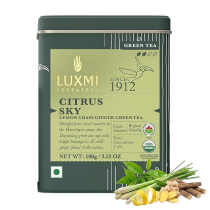 Luxmi Estates Citrus Sky - Lemongrass Ginger Green Tea