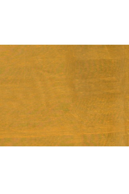 Piyari Fashion Women's Yellow Embellished Cotton Blend Embroidery Saree