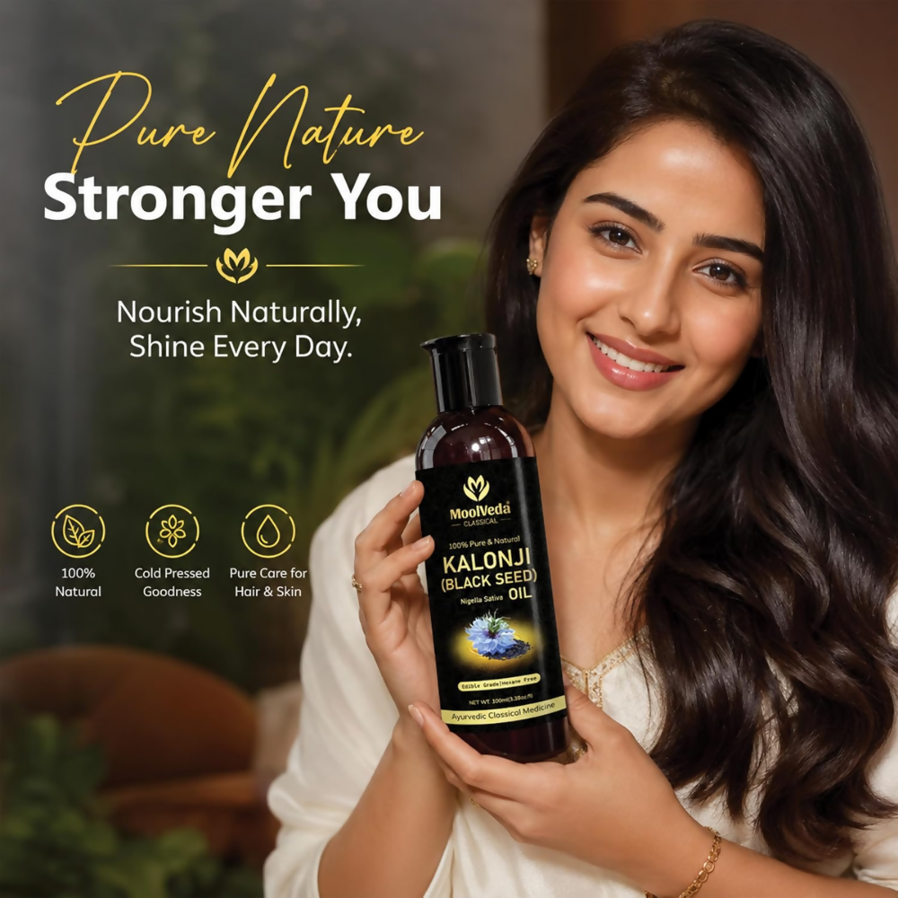Moolveda Premium Cold Pressed Kalonji Oil - Black